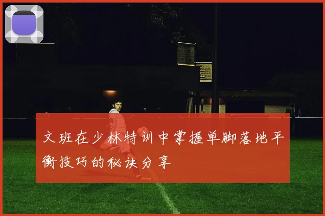 文班在少林特训中掌握单脚落地平衡技巧的秘诀分享